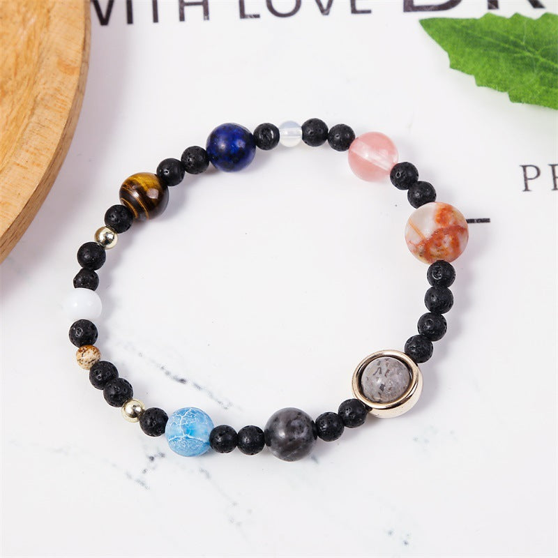 Wholesale Eight Planets Natural Stone Bracelets